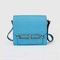 Hermès Roulis Bag Blue Evercolor Leather Palladium Hardware Crossbody
