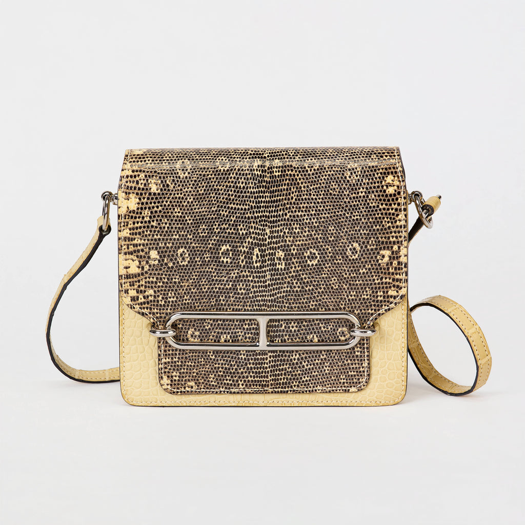 Hermès Roulis Bag Lizard & Alligator Leather Palladium Hardware Crossbody