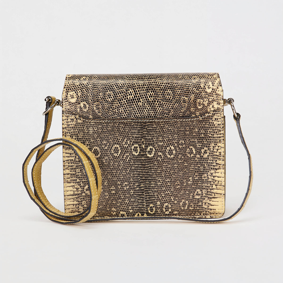 Hermès Roulis Bag Lizard & Alligator Leather Palladium Hardware Crossbody