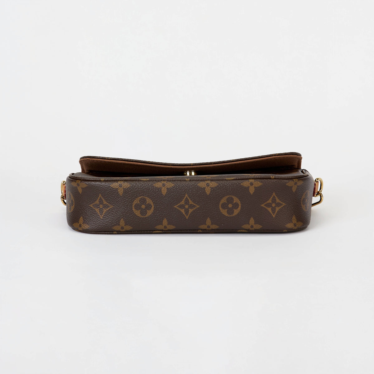 Louis Vuitton Wallet On Chain Monogram Canvas Gold Hardware Crossbody Bag