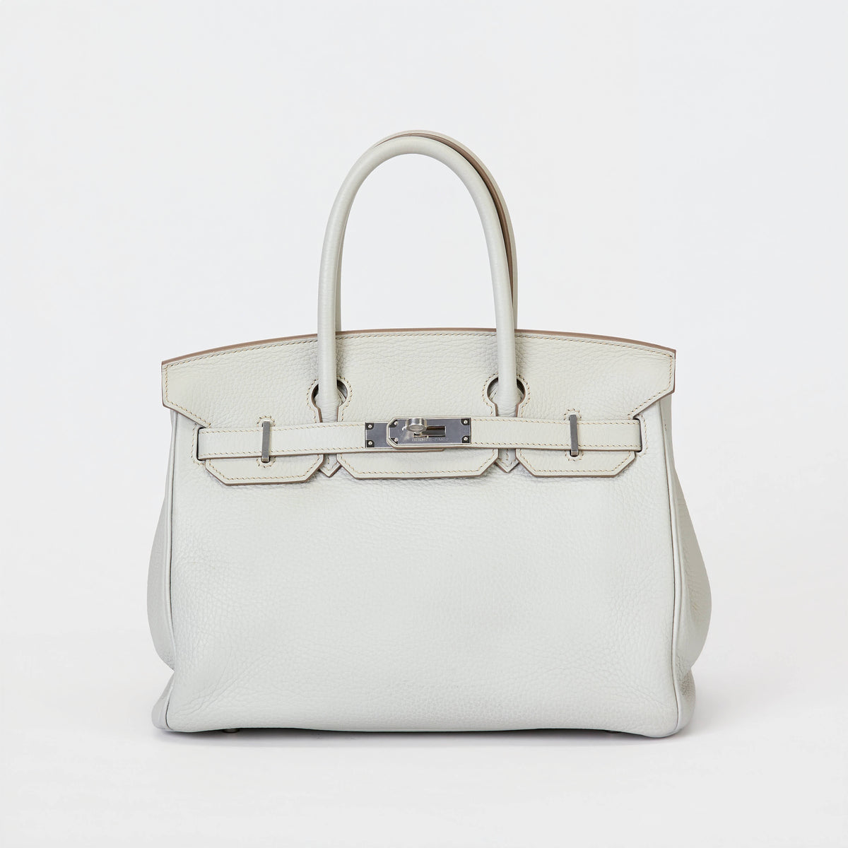 Hermès Birkin 30 Gris Perle Togo Leather Palladium Hardware Handbag