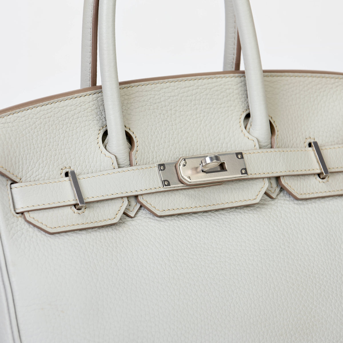 Hermès Birkin 30 Gris Perle Togo Leather Palladium Hardware Handbag