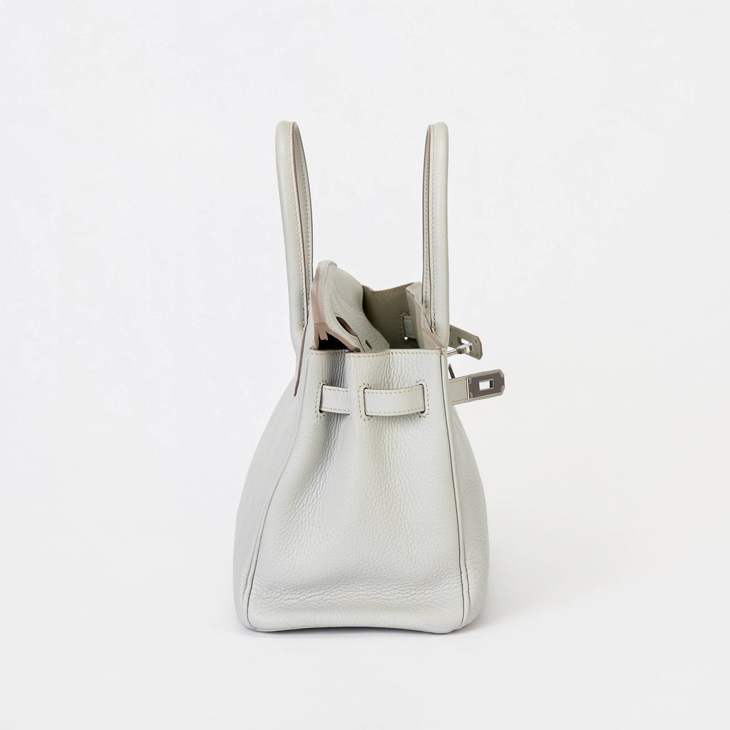 Hermès Birkin 30 Gris Perle Togo Leather Palladium Hardware Handbag