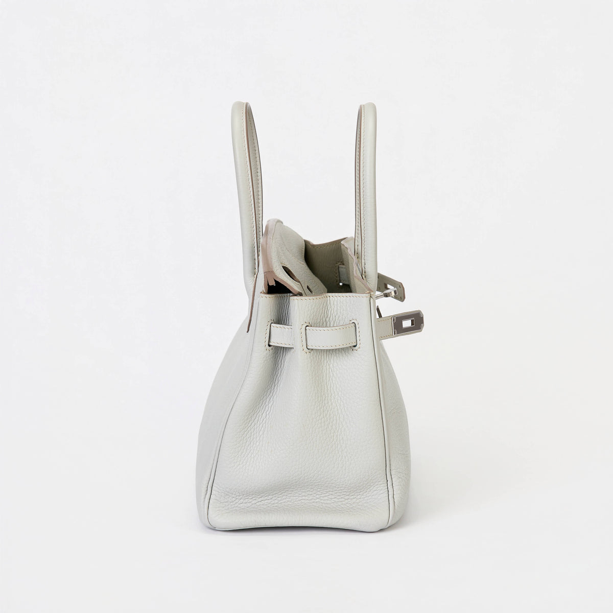 Hermès Birkin 30 Gris Perle Togo Leather Palladium Hardware Handbag