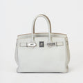Hermès Birkin 30 Gris Perle Togo Leather Palladium Hardware Handbag