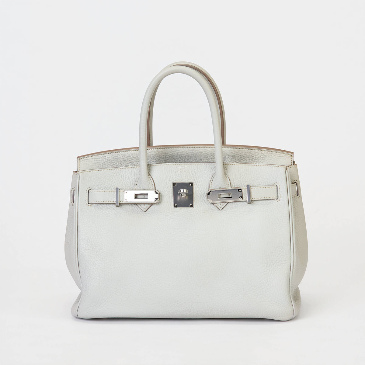 Hermès Birkin 30 Gris Perle Togo Leather Palladium Hardware Handbag