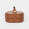 Louis Vuitton Petite Boite Chapeau Catogram Brown Leather Gold Hardware Crossbody Bag