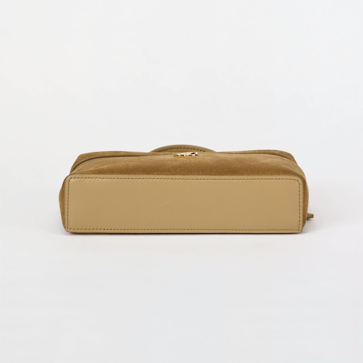 Chanel Vanity Case Camel Suede Gold‑Tone Hardware Top Handle Crossbody Bag