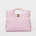 Chanel 31 Mini Shopping Bag Pastel Pink Calfskin Gold‑Tone Hardware Handbag & Crossbody