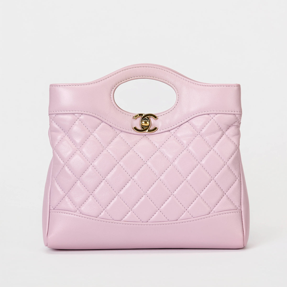 Chanel 31 Mini Shopping Bag Pastel Pink Calfskin Gold‑Tone Hardware Handbag & Crossbody