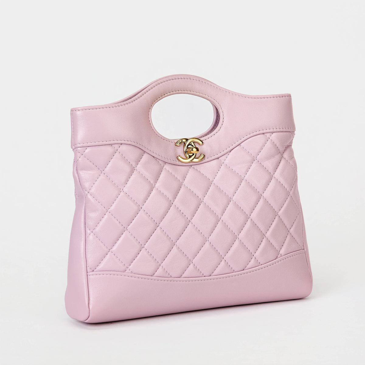 Chanel 31 Mini Shopping Bag Pastel Pink Calfskin Gold‑Tone Hardware Handbag & Crossbody