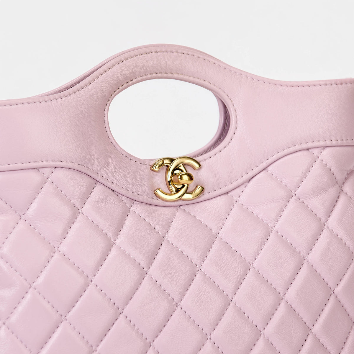 Chanel 31 Mini Shopping Bag Pastel Pink Calfskin Gold‑Tone Hardware Handbag & Crossbody