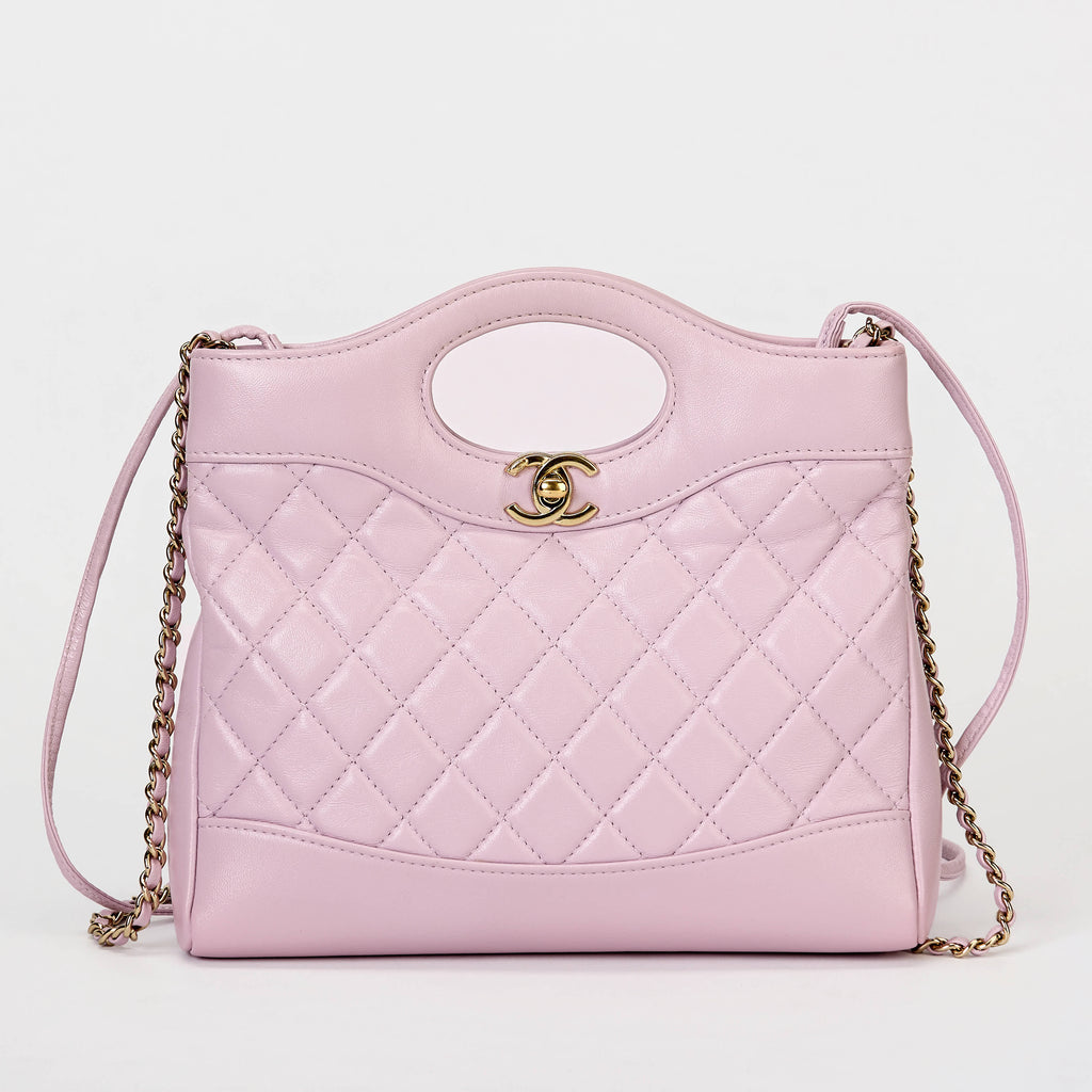Chanel 31 Mini Shopping Bag Pastel Pink Calfskin Gold‑Tone Hardware Handbag & Crossbody