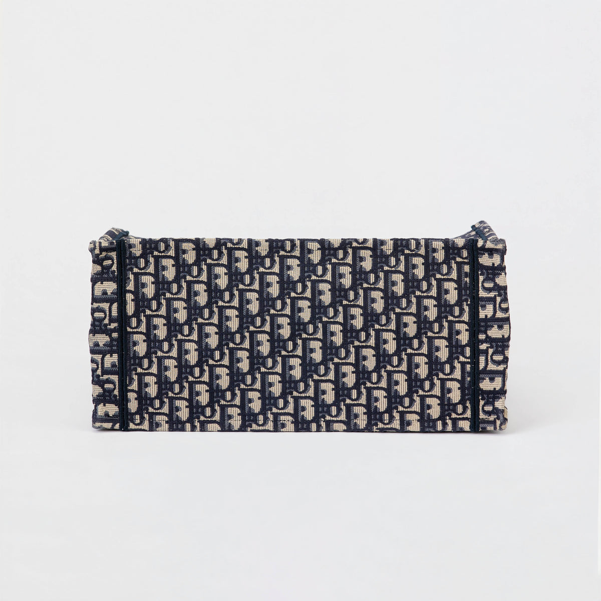 Dior Book Tote Medium Dior Oblique Embroidery Blue Canvas Tote Bag