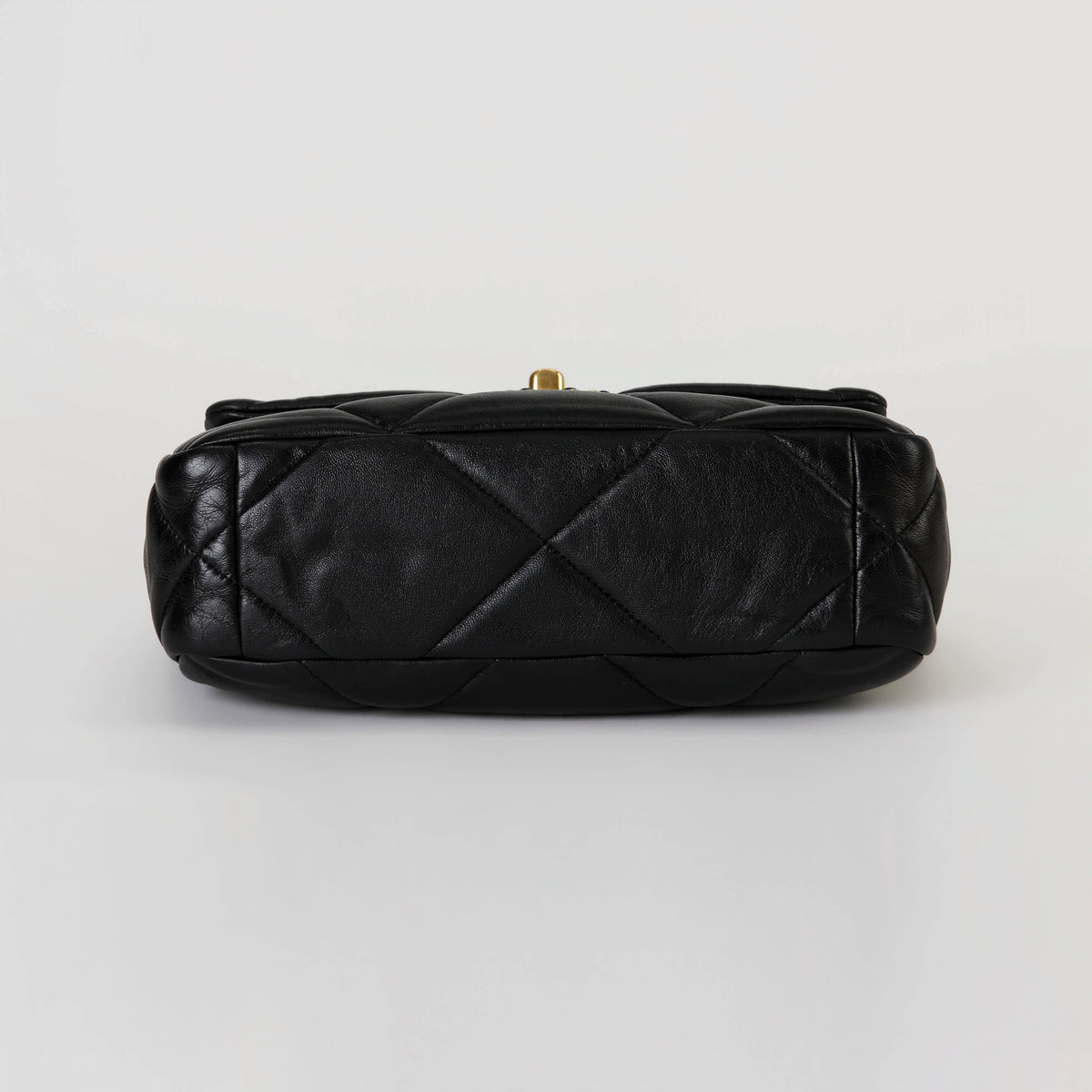 Chanel 19 Flap Bag Small Black Lambskin Mixed Gold‑Silver Hardware