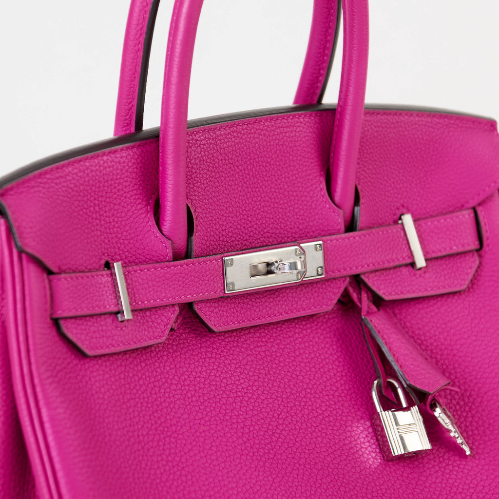 Hermès Birkin 30 Rose Tyrien Togo