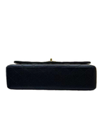 Chanel Black Medium Classic Double Flap Bag in Caviar Leather with Gold Hardware